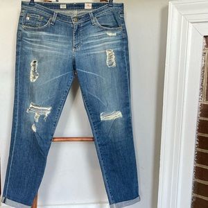 ag Adriano Goldschmied Stilt Roll Up Jeans, 31